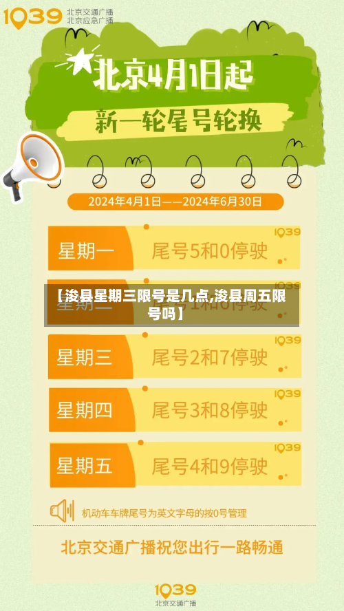 【浚县星期三限号是几点,浚县周五限号吗】