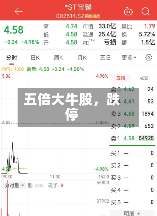 五倍大牛股	，跌停-第3张图片