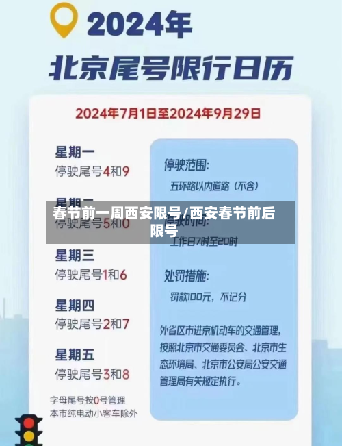 春节前一周西安限号/西安春节前后限号