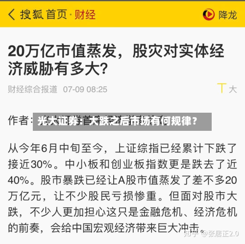 光大证券:大跌之后市场有何规律?-第2张图片