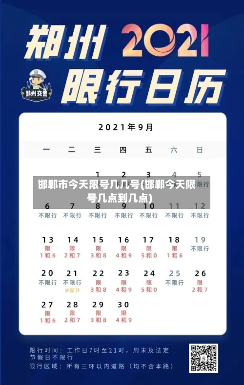 邯郸市今天限号几几号(邯郸今天限号几点到几点)-第3张图片