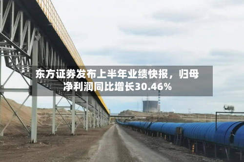 东方证券发布上半年业绩快报，归母净利润同比增长30.46%-第2张图片