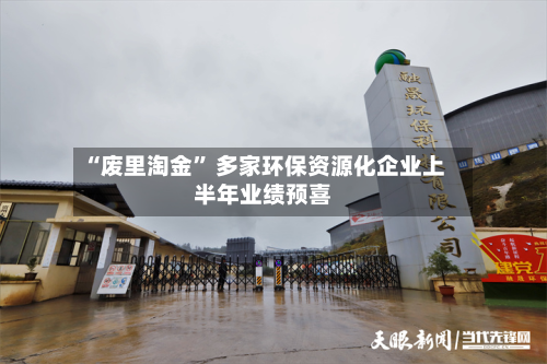 “废里淘金	” 多家环保资源化企业上半年业绩预喜-第3张图片