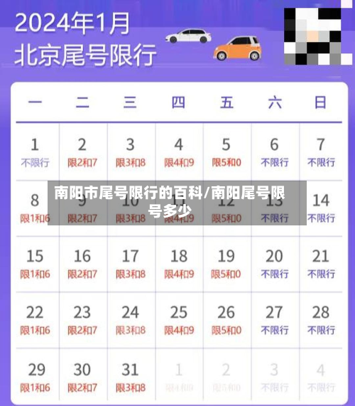 南阳市尾号限行的百科/南阳尾号限号多少-第3张图片