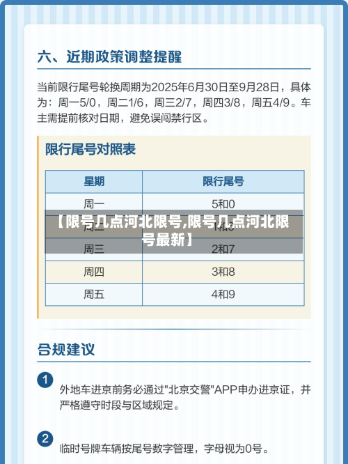 【限号几点河北限号,限号几点河北限号最新】