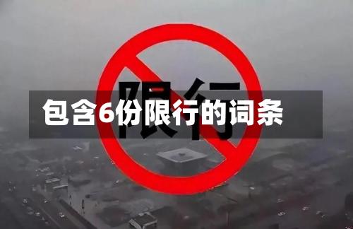 包含6份限行的词条
