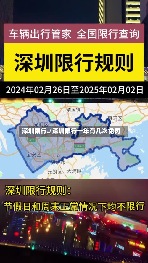 深圳限行./深圳限行一年有几次免罚