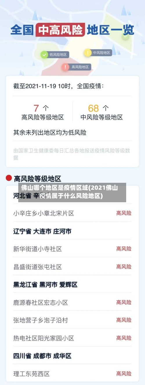 佛山哪个地区是疫情区域(2021佛山疫情属于什么风险地区)-第3张图片