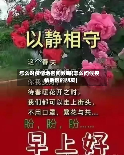 怎么对疫情地区问候呢(怎么问候疫情地区的朋友)