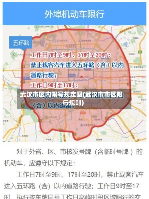 武汉市区内限号规定图(武汉市市区限行规则)