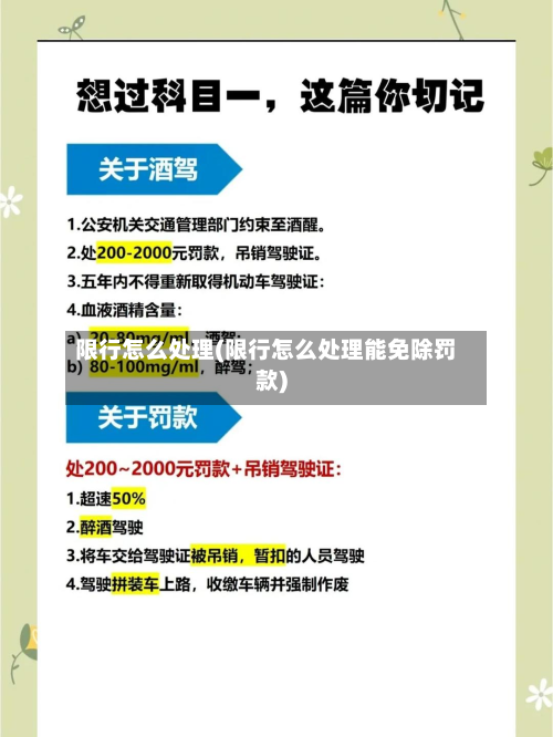 限行怎么处理(限行怎么处理能免除罚款)-第1张图片