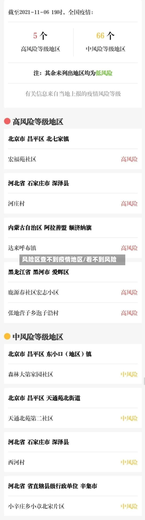 风险区查不到疫情地区/看不到风险-第3张图片
