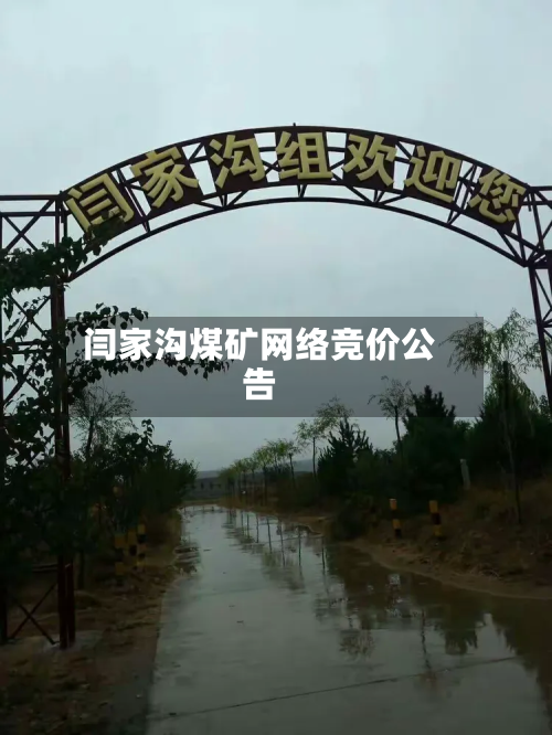 闫家沟煤矿网络竞价公告-第2张图片