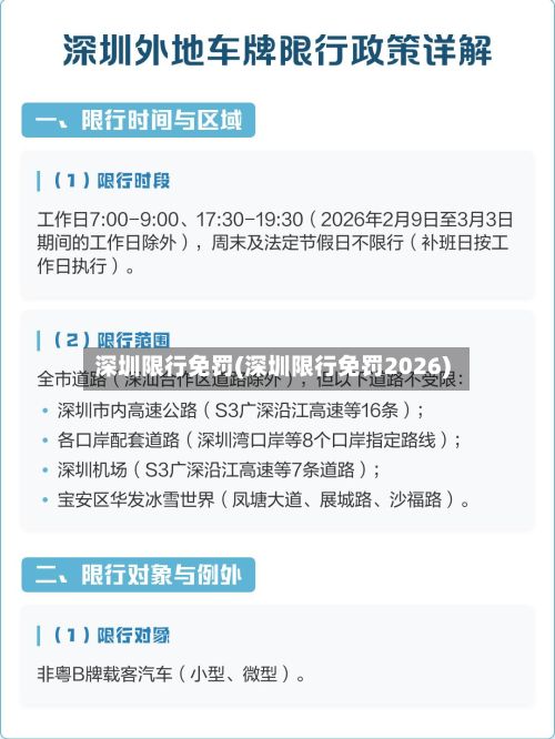 深圳限行免罚(深圳限行免罚2026)-第3张图片