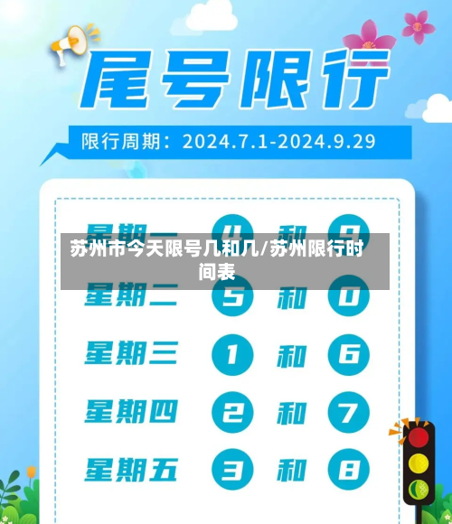 苏州市今天限号几和几/苏州限行时间表-第2张图片