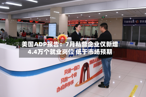 美国ADP报告：7月私营企业仅新增4.4万个就业岗位 低于市场预期-第2张图片