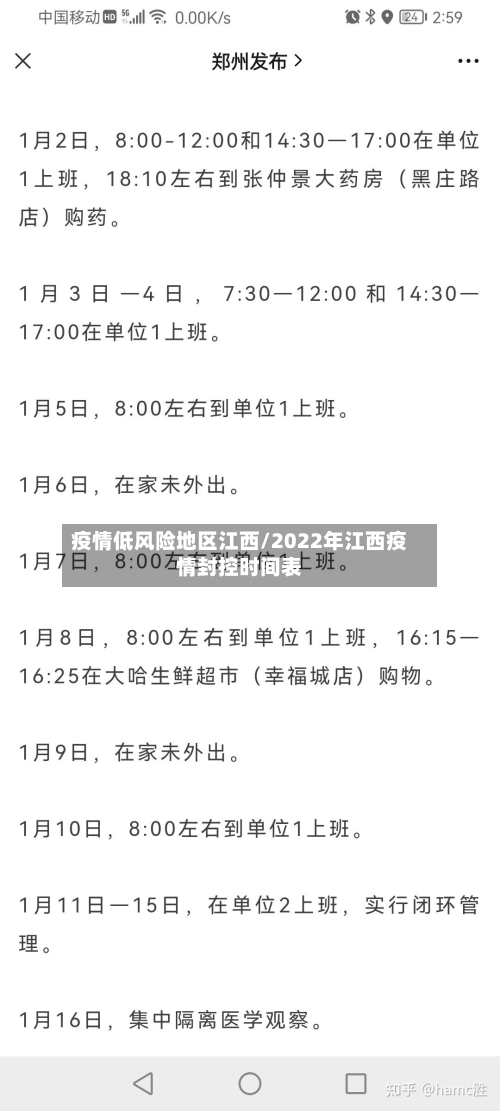 疫情低风险地区江西/2022年江西疫情封控时间表