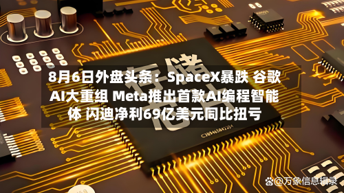 8月6日外盘头条：SpaceX暴跌 谷歌AI大重组 Meta推出首款AI编程智能体 闪迪净利69亿美元同比扭亏-第2张图片
