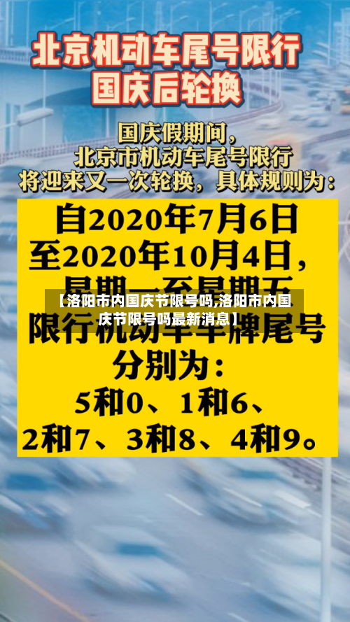【洛阳市内国庆节限号吗,洛阳市内国庆节限号吗最新消息】