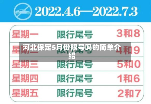 河北保定5月份限号吗的简单介绍
