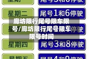 廊坊限行尾号限车限号/廊坊限行尾号限车限号时间-第2张图片