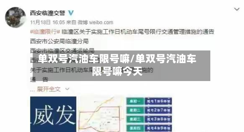 单双号汽油车限号嘛/单双号汽油车限号嘛今天-第2张图片