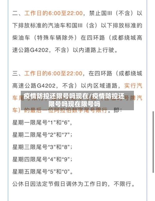 疫情防控还限号吗现在/疫情防控还限号吗现在限号吗