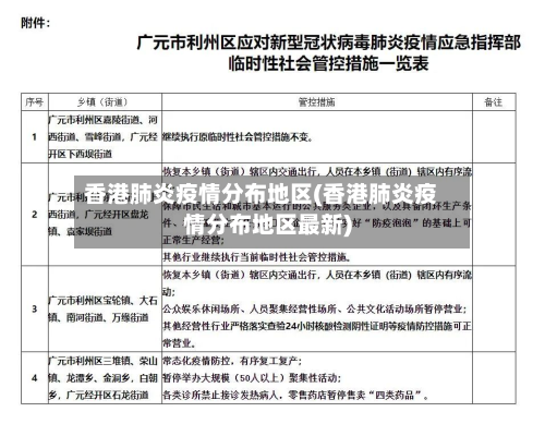香港肺炎疫情分布地区(香港肺炎疫情分布地区最新)-第2张图片
