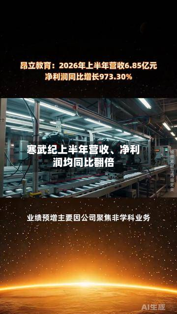 寒武纪上半年营收、净利润均同比翻倍-第2张图片