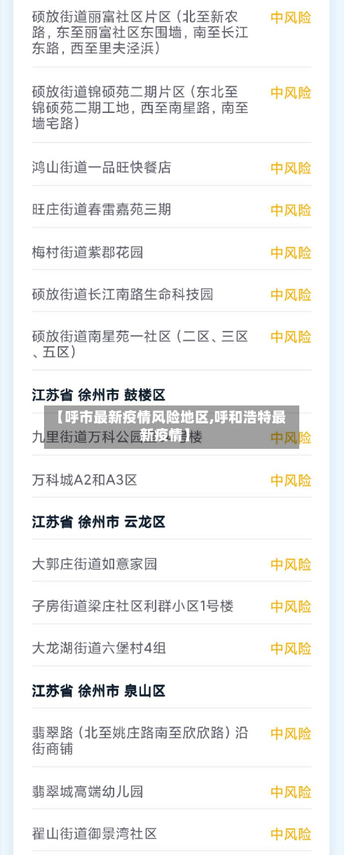 【呼市最新疫情风险地区,呼和浩特最新疫情】-第2张图片