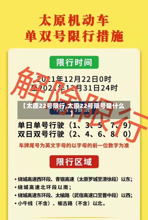 【太原22号限行,太原22号限号是什么】