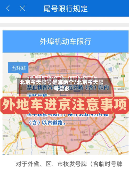 北京今天限号是哪两个/北京今天限号是多-第2张图片