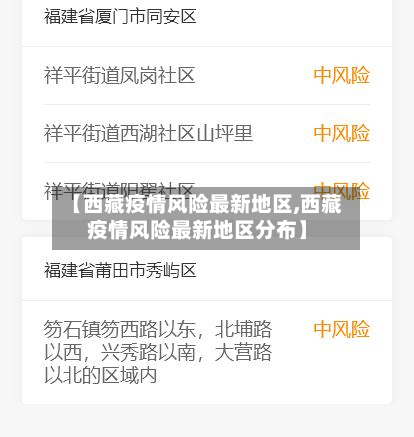 【西藏疫情风险最新地区,西藏疫情风险最新地区分布】-第2张图片