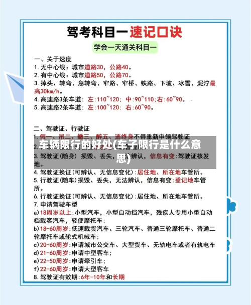 车辆限行的好处(车子限行是什么意思)-第2张图片