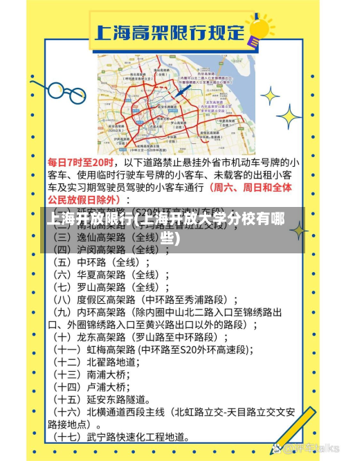 上海开放限行(上海开放大学分校有哪些)