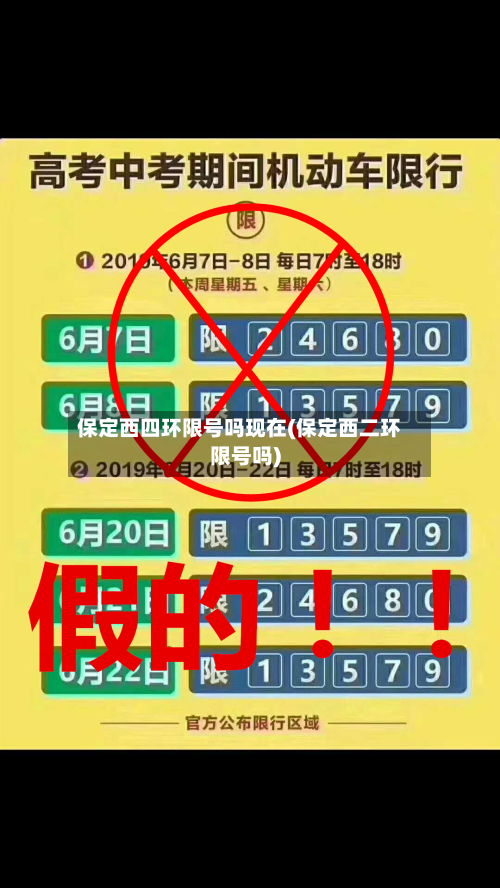 保定西四环限号吗现在(保定西二环限号吗)