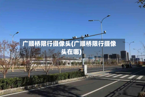 广顺桥限行摄像头(广顺桥限行摄像头在哪)