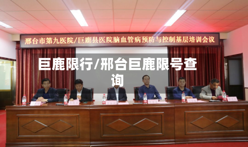巨鹿限行/邢台巨鹿限号查询-第2张图片