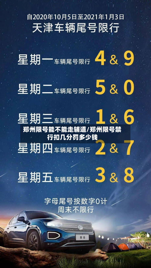 郑州限号能不能走辅道/郑州限号禁行扣几分罚多少钱