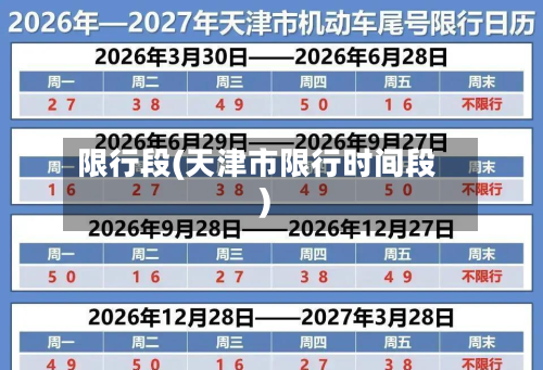 限行段(天津市限行时间段)