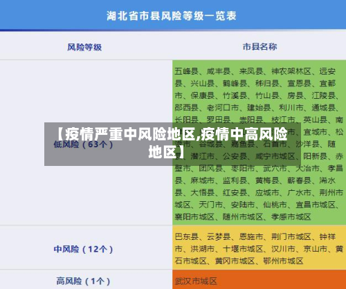 【疫情严重中风险地区,疫情中高风险地区】-第3张图片
