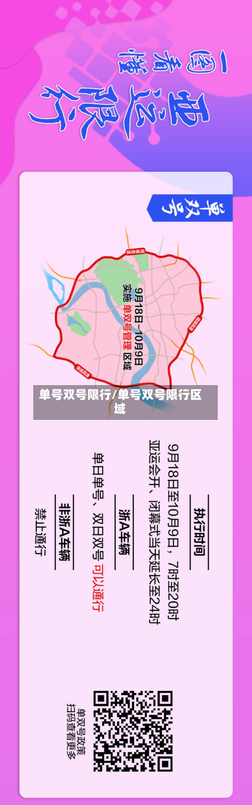 单号双号限行/单号双号限行区域