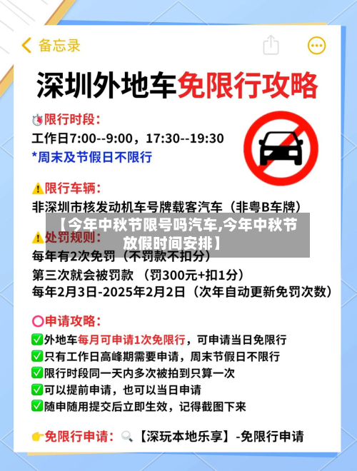 【今年中秋节限号吗汽车,今年中秋节放假时间安排】-第2张图片