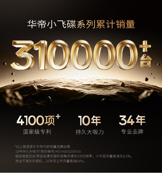 全域控烟再进阶！华帝小飞碟K30即将上市	，破解开放式厨房油烟难题